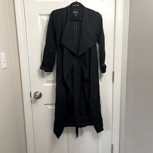 Black cotton Express trench